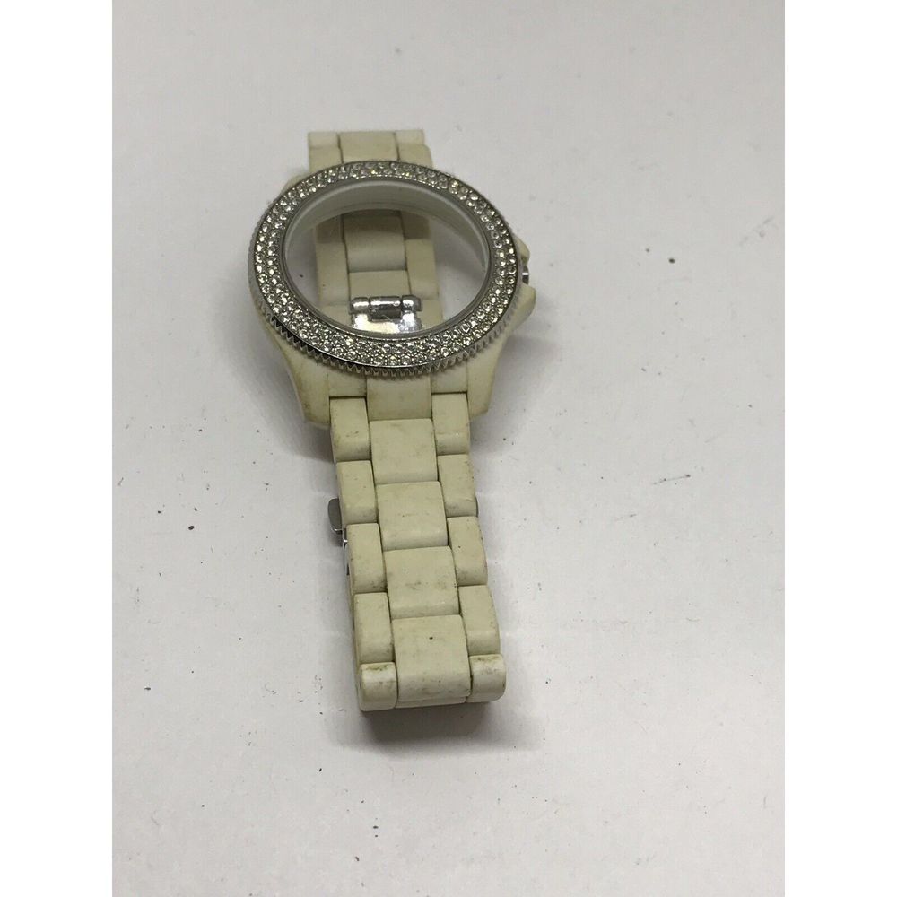 Fossil Watch Bracelet Links Case Crystal Parts Used Clasp Woman’s Band 14mm Z660
